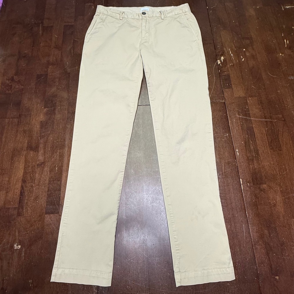 Sunspel Chino Trouser Pants Men 32x32 Beige Stretch Twill Slim Straight Portugal